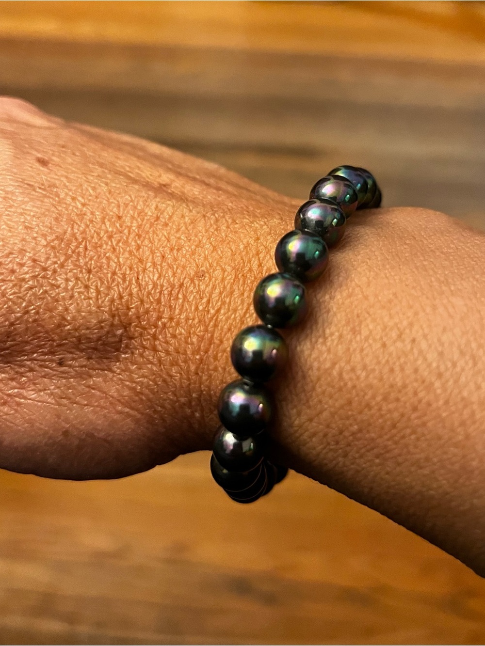 Aura Hematite Stretch Bracelet